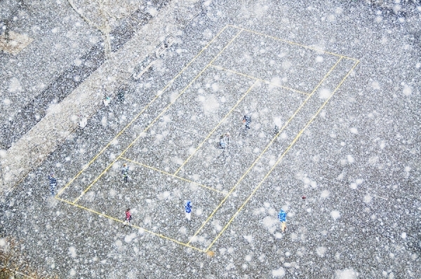 Photograph Mitchell Funk High View Of Park In Snow on One Eyeland